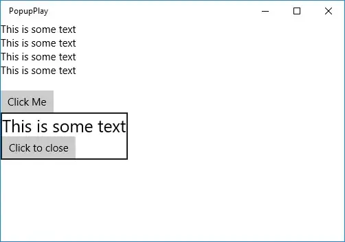 Click Me clicked, no resizing or centering