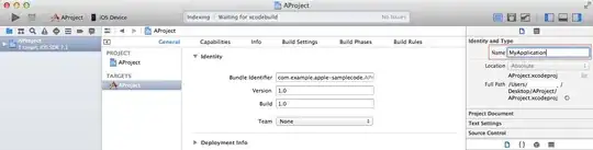 Use Identity and Type pane in Xcode