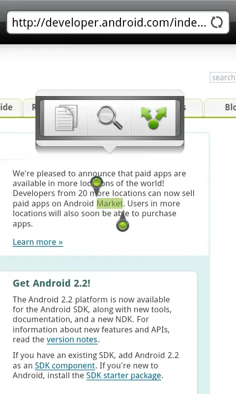 instrumentation tests dropdown