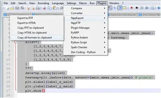 screenshot from notepad++