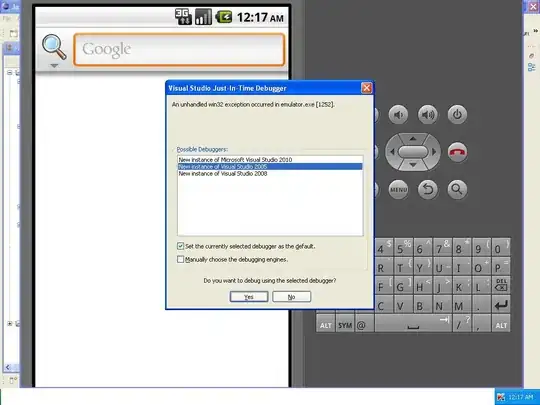 This is how the merging turned out (incomplete string)