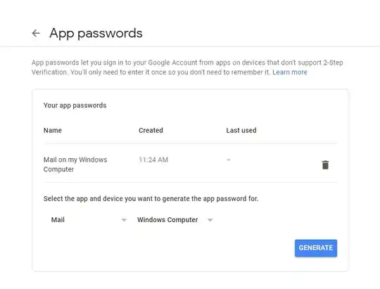 How to Set App-specific password for gmail