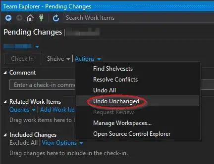 undo unchanged button location