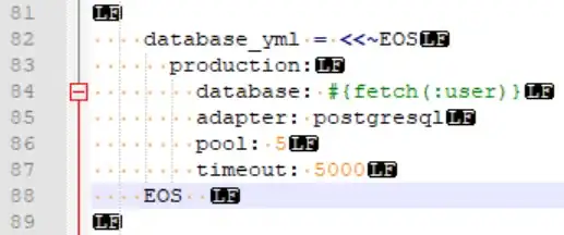 Spot the extra spaces after the terminating EOS