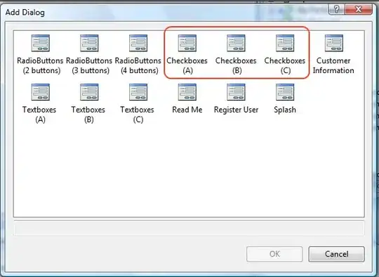 Separators shown by Python