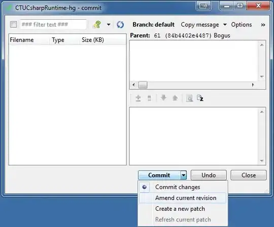 The error while trying to push the code