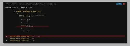PHP Error | Improve Error Reporting for PHP - screenshot of backtrace