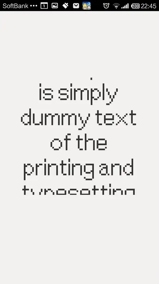 The animation goes, and suddenly the text are being cropped