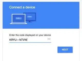 Paste the code and press Next