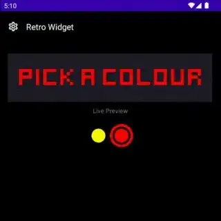 Example of colour picker in action