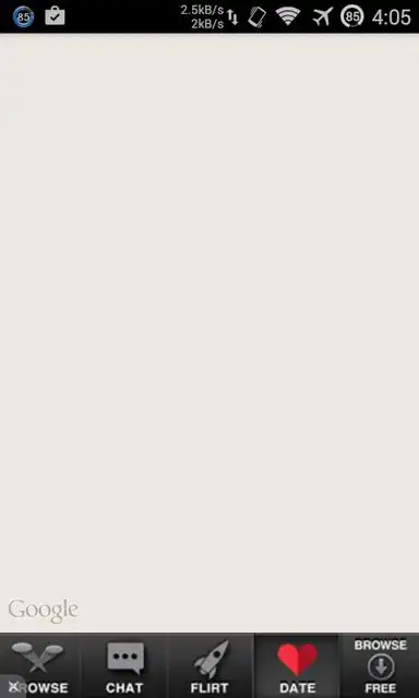 App production screen