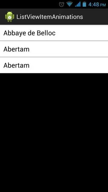This shows the last item being repeated after the second item was removed by swiping