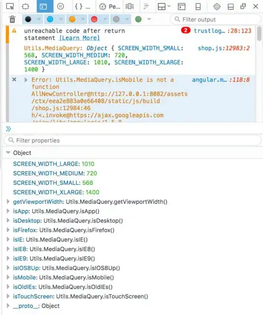 Console error illustration
