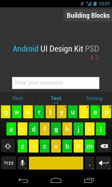 If user select green this should be background color