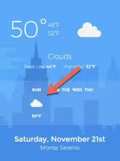 weather app