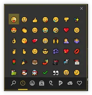 Windows Emoji Keyboard
