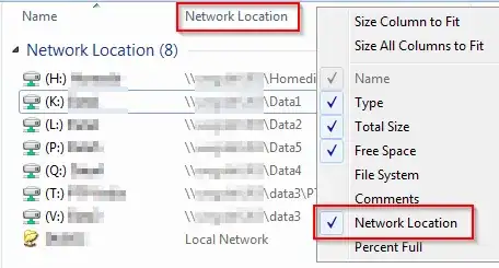 Windows Explorer Network Location