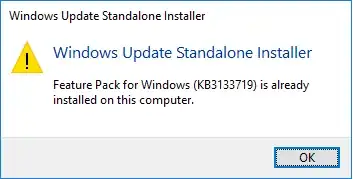 package already installed