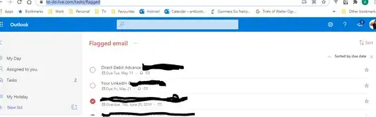 To Do live showing flagged emails