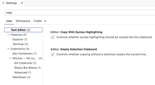 VS Code Copy With Formatting Settings