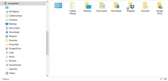 Hidden folders showing