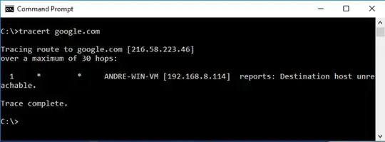 VirtualBox Bridge Adapter Traceroute