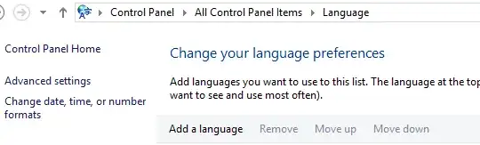 *Advanced Settings* (on the left side)