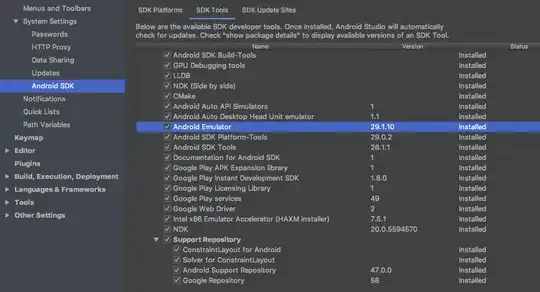 Update Android Emulator