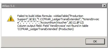Atlas 5.1 Error Message Screenshot