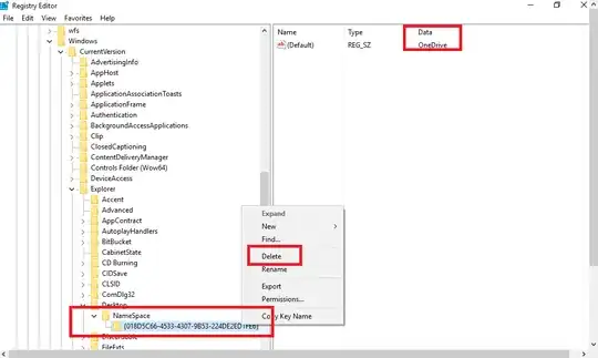 Deleting registry key