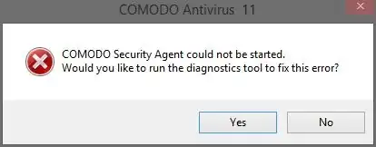 Security agent could not be started