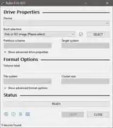 Rufus - missing option to display the download button