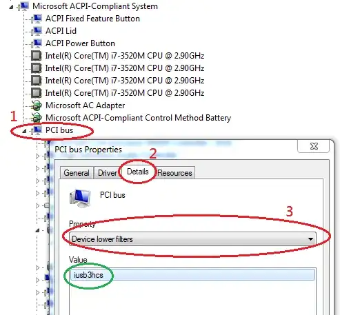 Screenshot depicting the iusb3hcs driver being installed