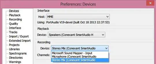 Audacity recording source