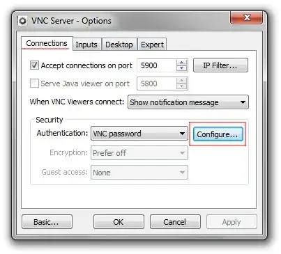 Options Screen Shoot