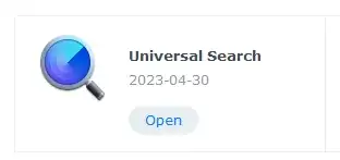 Universal Search installed