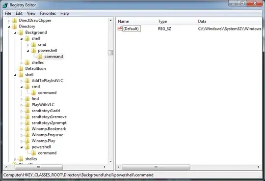 Example of a key in both the background and folders directory