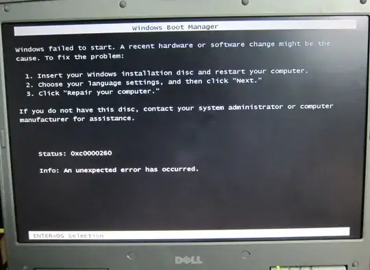 error via install from windows