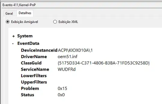 The device has an error