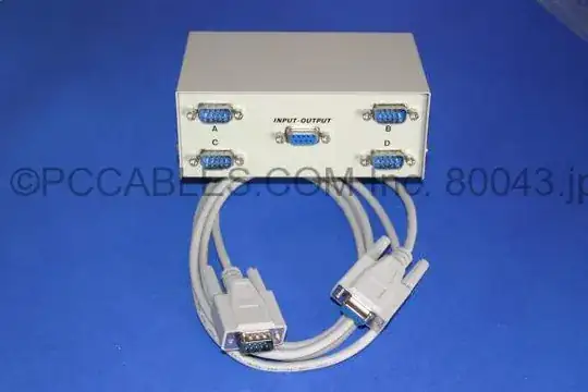 4-port serial switch
