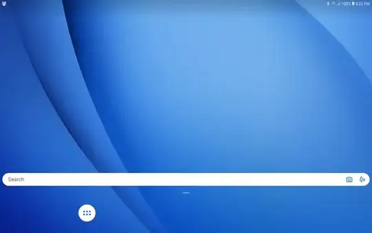 The Tablet Personal Computer Home Screen