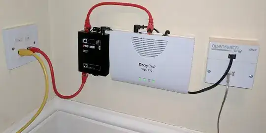 VDSL modem powered by PoE