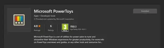 Microsoft store PowerToys