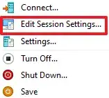 Edit Session Settings...