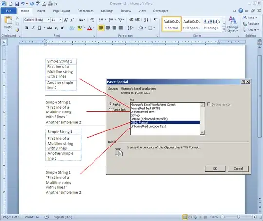 Paste Special Options