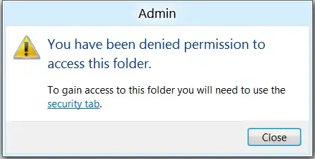 You have been denied permission to access this folder.