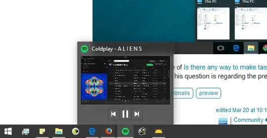 another showing a spotify window
