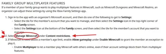 Official Minecraft documentation