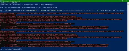 Microsoft Windows PowerShell One-Liner for Re-Registering Static Software Applications