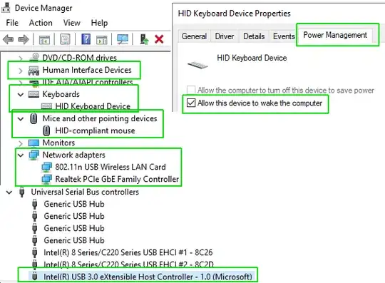 screenshot of device manager